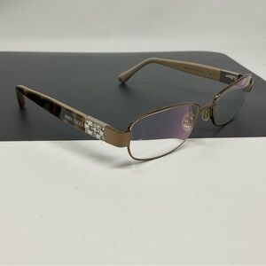 Jimmy Choo Brown Women's eyeglasses with crystal rhinestones 52 [] 17 130